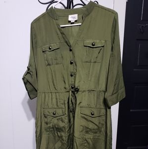 Olive green dress
